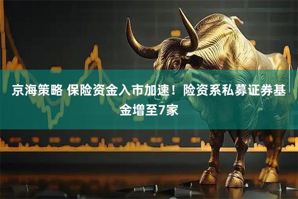 京海策略 保险资金入市加速！险资系私募证券基金增至7家